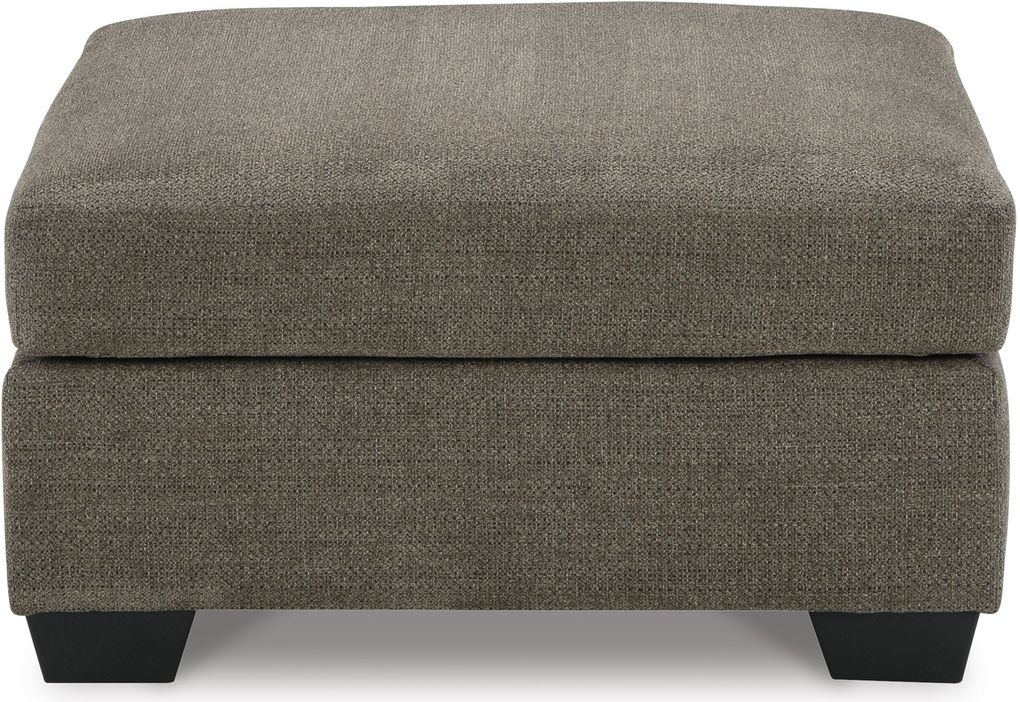 Mahoney Oversized Accent Ottoman In Chocolate 3100508
