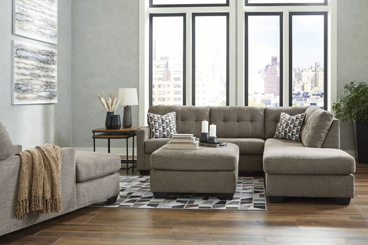 Mahoney Oversized Accent Ottoman In Chocolate 3100508