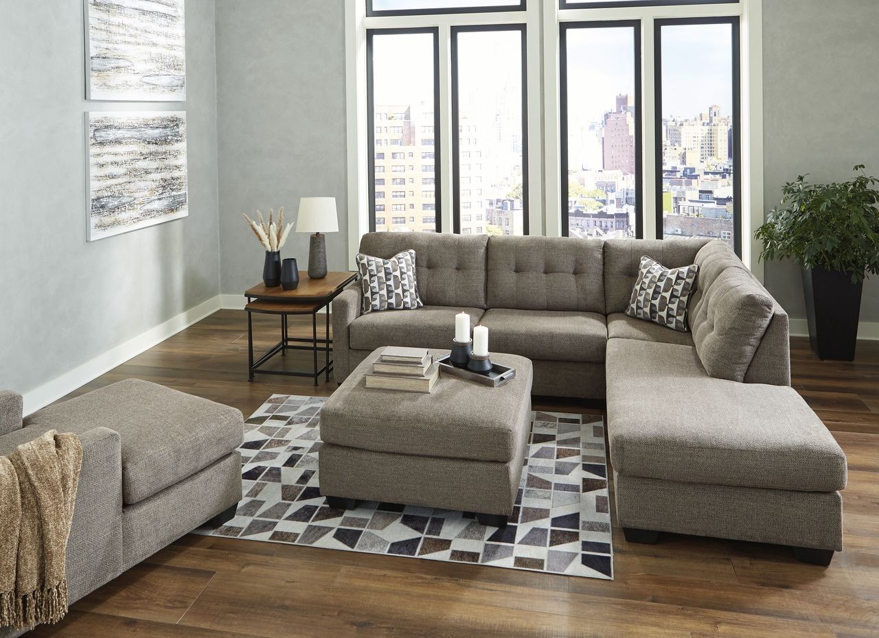 Mahoney Oversized Accent Ottoman In Chocolate 3100508