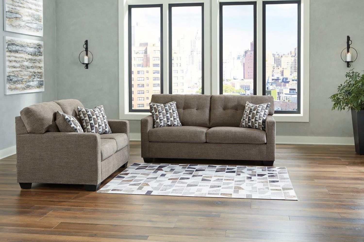 Mahoney Loveseat In Chocolate 3100535