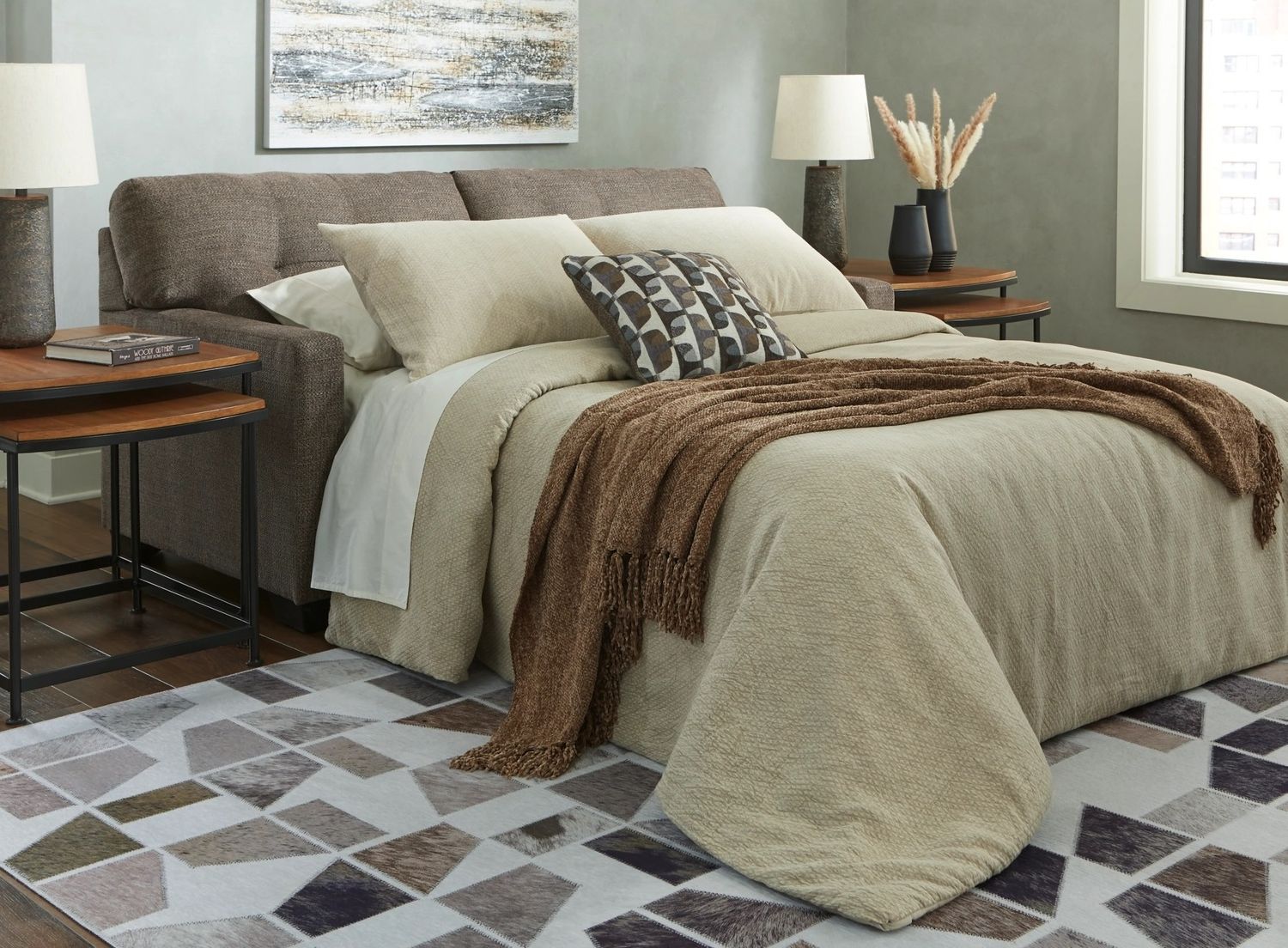 Mahoney Full Sofa Sleeper In Chocolate 3100536