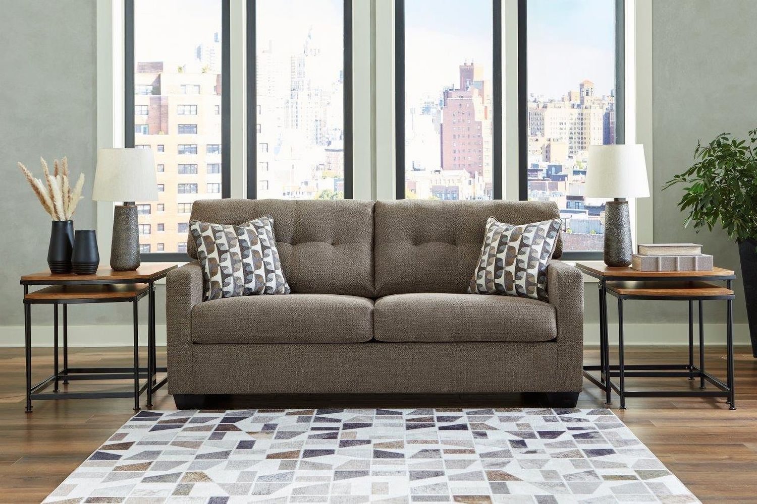 Mahoney Sofa In Chocolate 3100538