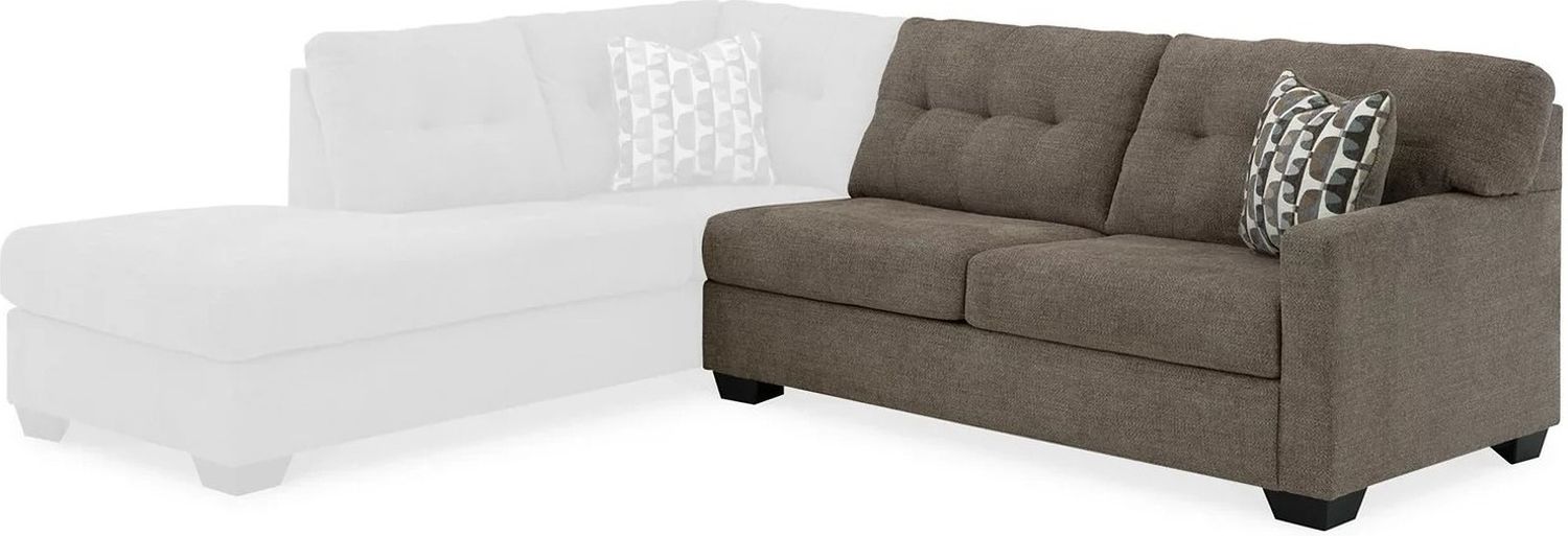 Mahoney 2-Piece LAF Sectional with Chaise In Chocolate 31005S1