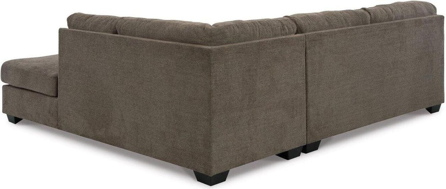 Mahoney 2-Piece RAF Sectional with Chaise In Chocolate 31005S2