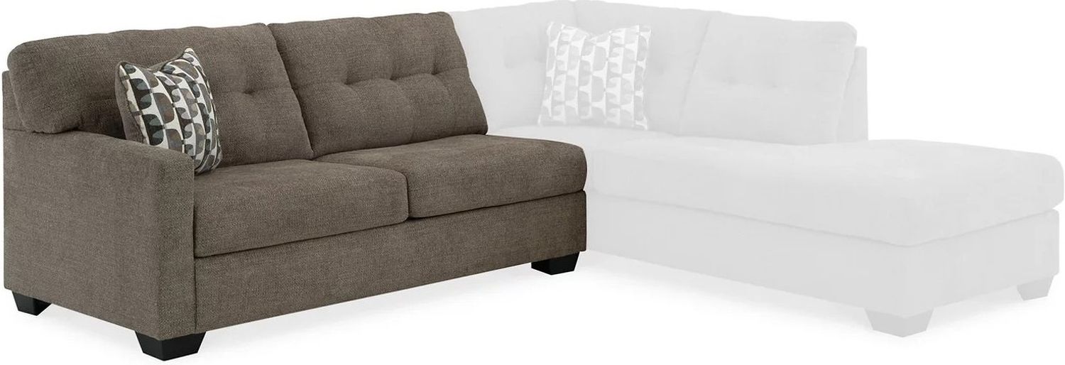 Mahoney 2-Piece RAF Sectional with Chaise In Chocolate 31005S2