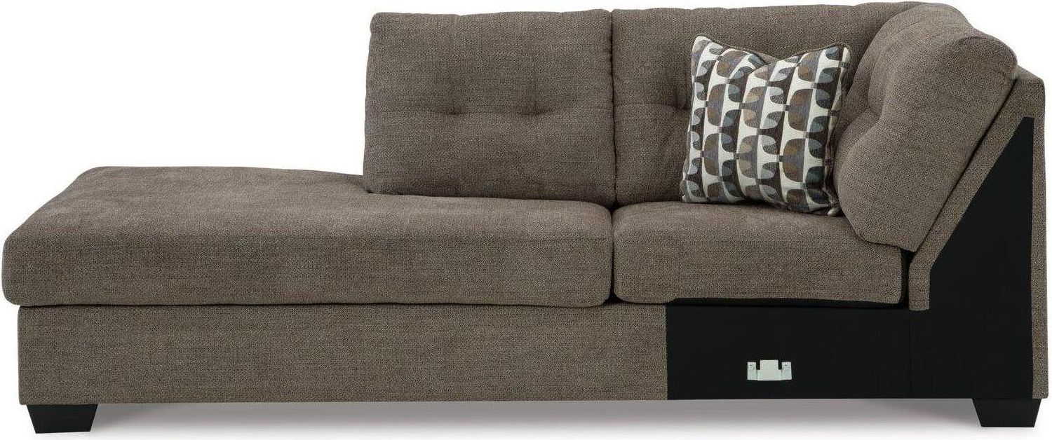 Mahoney 2-Piece LAF Sleeper Sectional with Chaise In Chocolate 31005S3