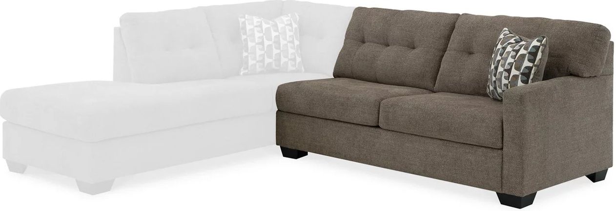 Mahoney 2-Piece LAF Sleeper Sectional with Chaise In Chocolate 31005S3