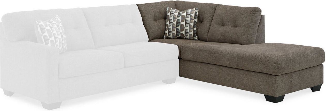 Mahoney 2-Piece Sleeper Sectional and Ottoman In Chocolate 31005U4