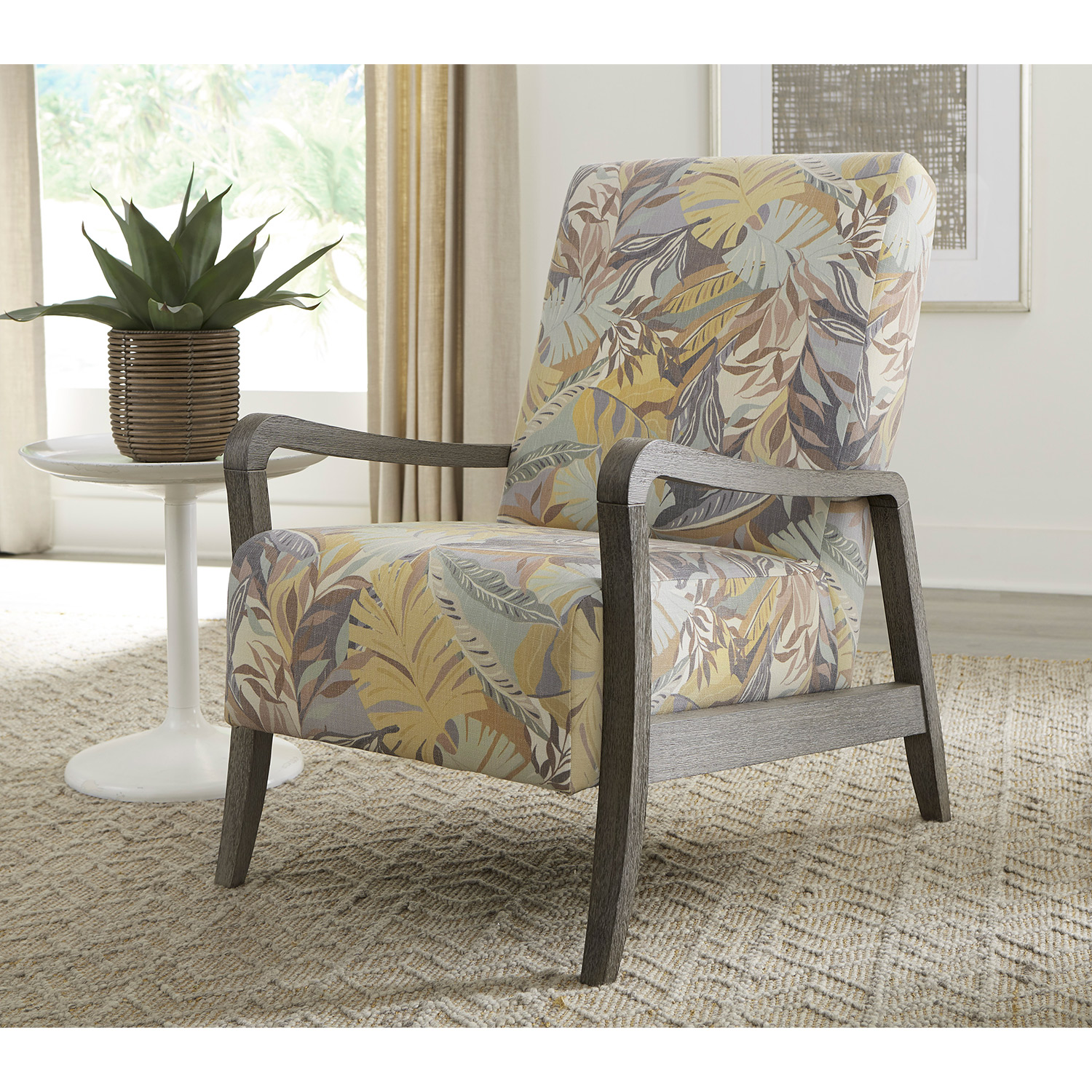 Rybe - Mid-century Modern Accent Chair - Dark Walnut - 3100DW 3100DW
