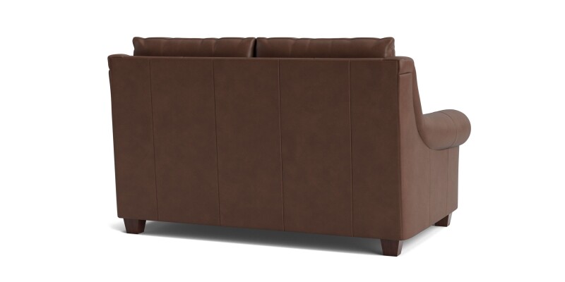 Ellery Leather Roll Arm Loveseat 310142L56