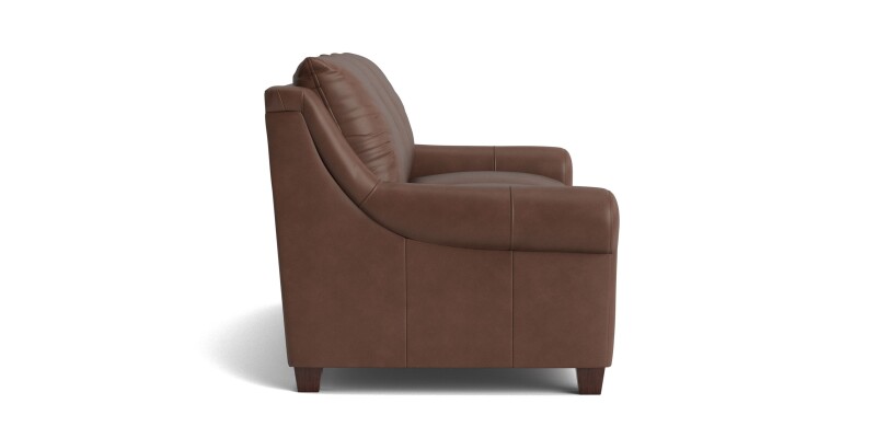Ellery Leather Roll Arm Sofa 310172L53