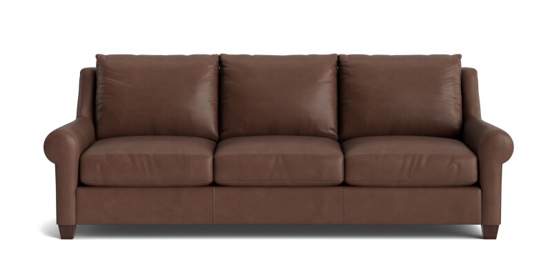Ellery Leather Roll Arm Sofa 310182L52