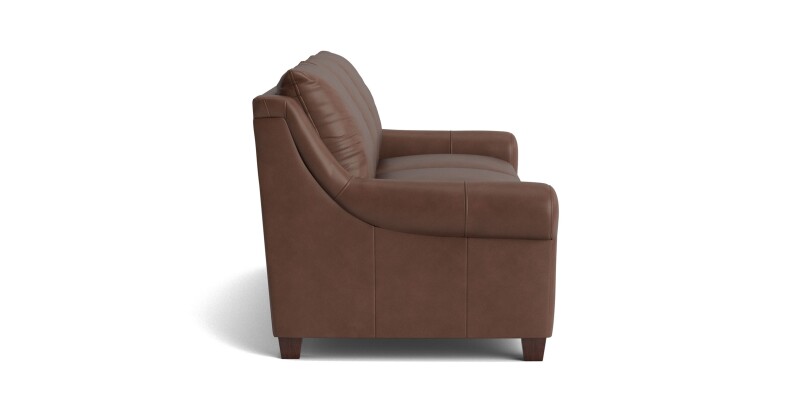 Ellery Leather Roll Arm Sofa 310182L57
