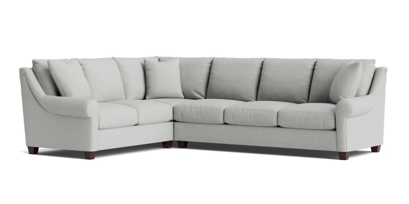 Ellery Roll Arm L-Shaped Sectional 3101LSECTFLLKIT27