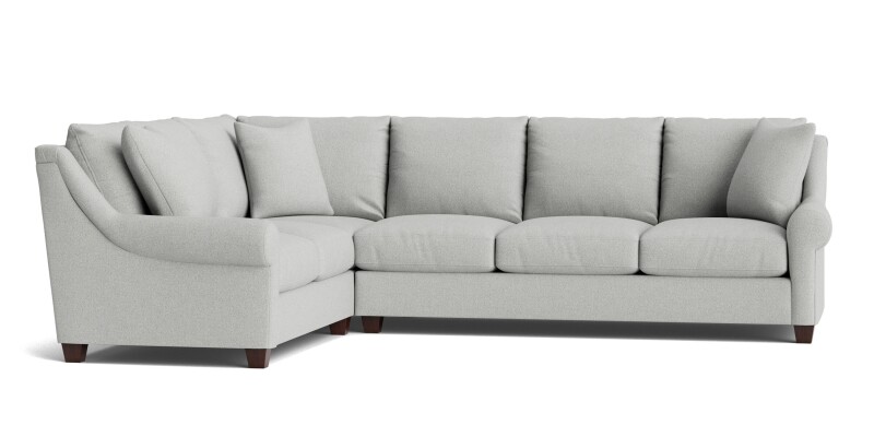 Ellery Roll Arm L-Shaped Sectional 3101LSECTFLLKIT27