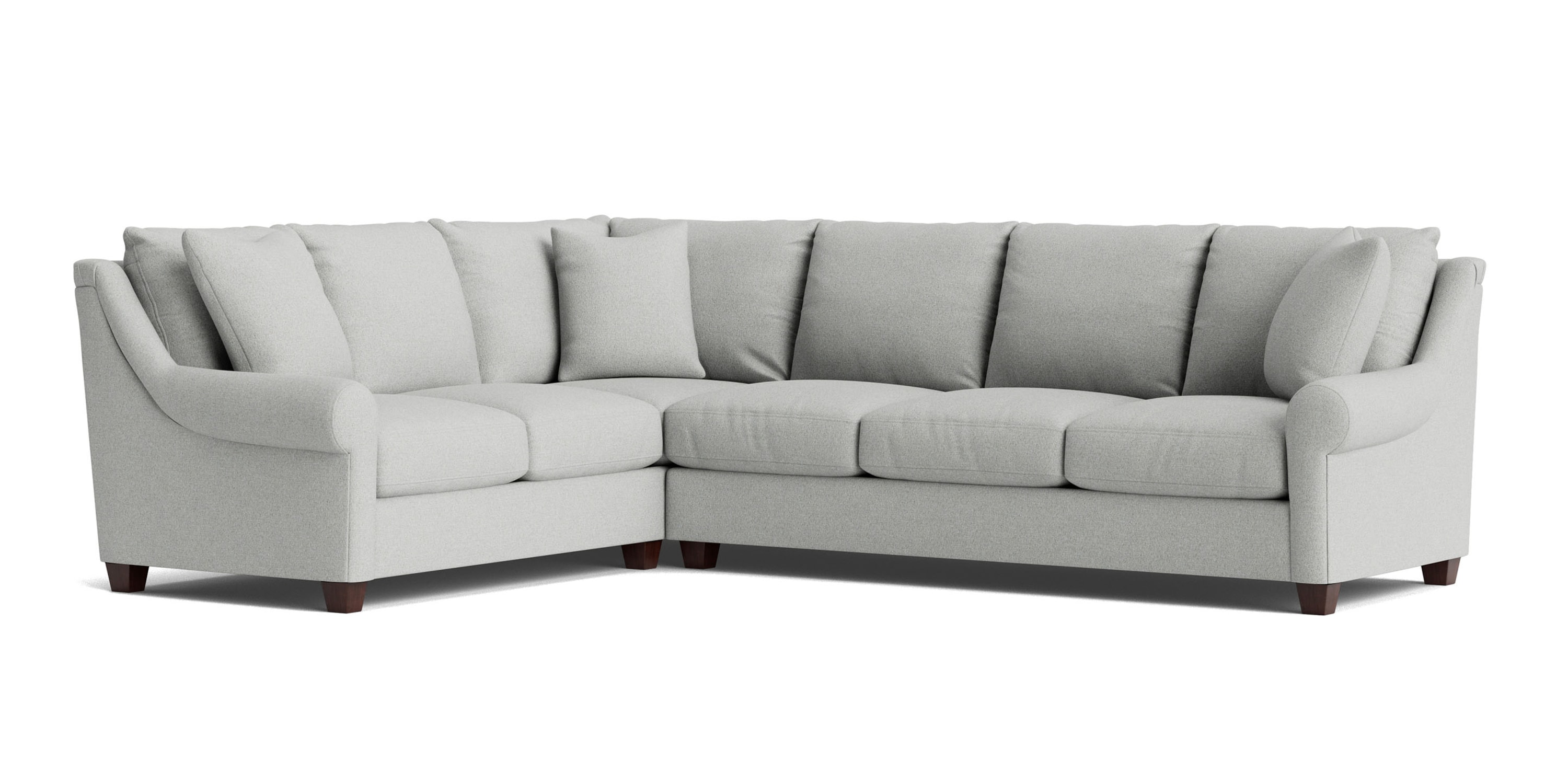 Ellery Roll Arm L-Shaped Sectional 3101LSECTFLLKIT29