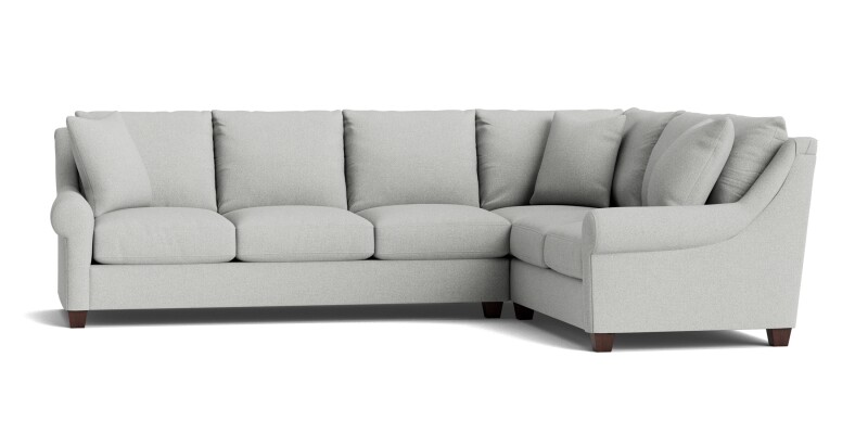 Ellery Roll Arm L-Shaped Sectional 3101LSECTFLRKIT21
