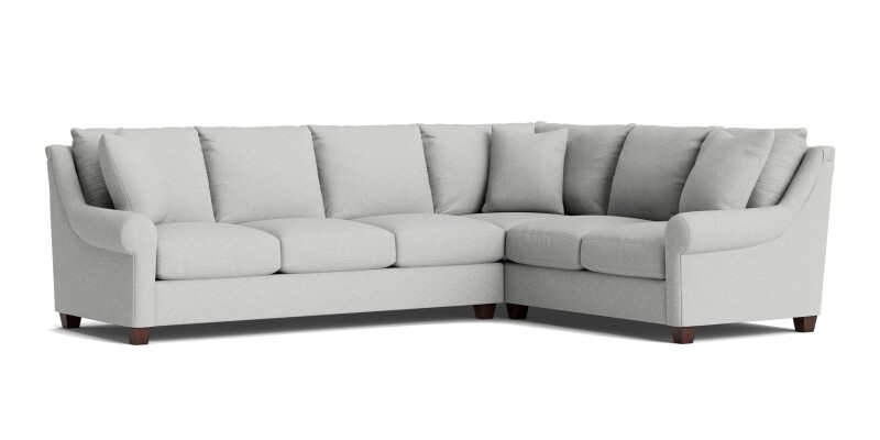 Ellery Roll Arm L-Shaped Sectional 3101LSECTFLRKIT28