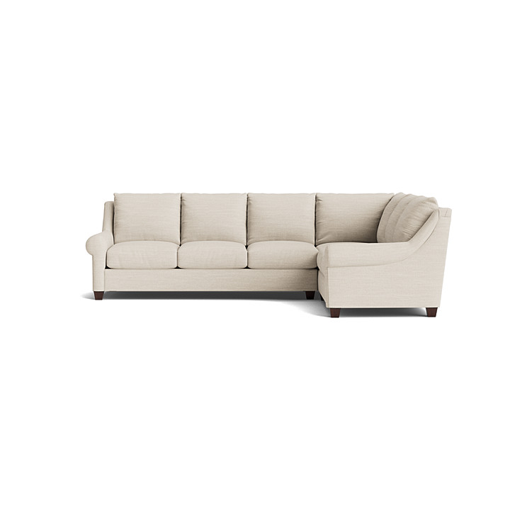 Ellery Roll Arm L-Shaped Sectional 3101LSECTFLRKIT29
