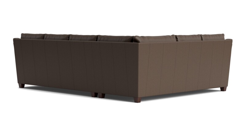 Ellery Leather Roll Arm L-Shaped Sectional 3101LSECTLLKIT53