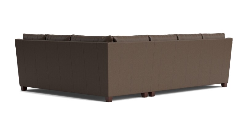 Ellery Leather Roll Arm L-Shaped Sectional 3101LSECTLLRKIT56