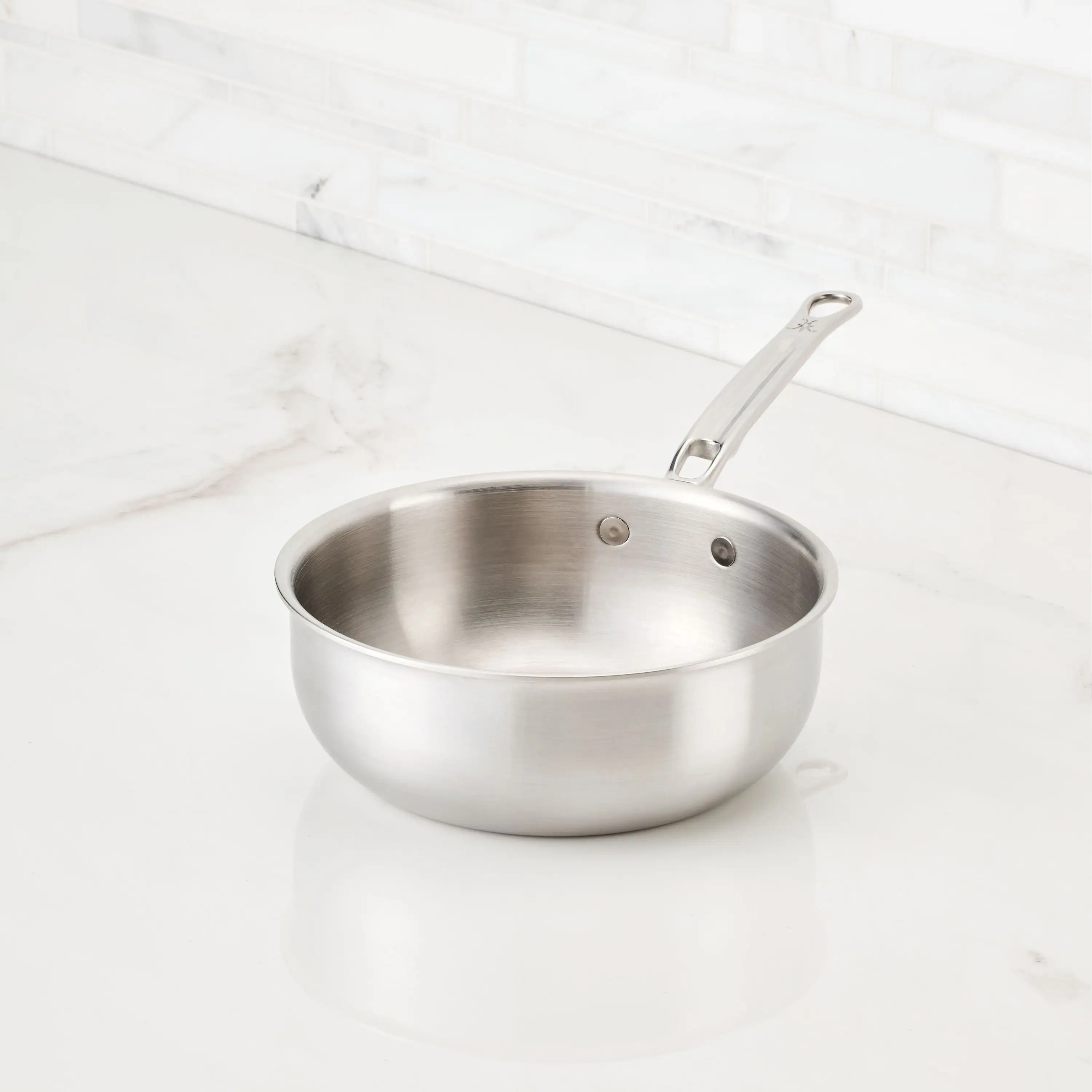 Commercial Clad Stainless Steel 2-Quart Saucier 31020