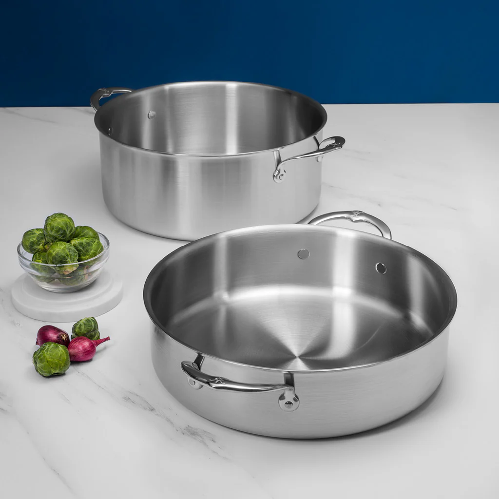 Commercial Clad Stainless Steel Rondeaus Medium (6qt) 31025