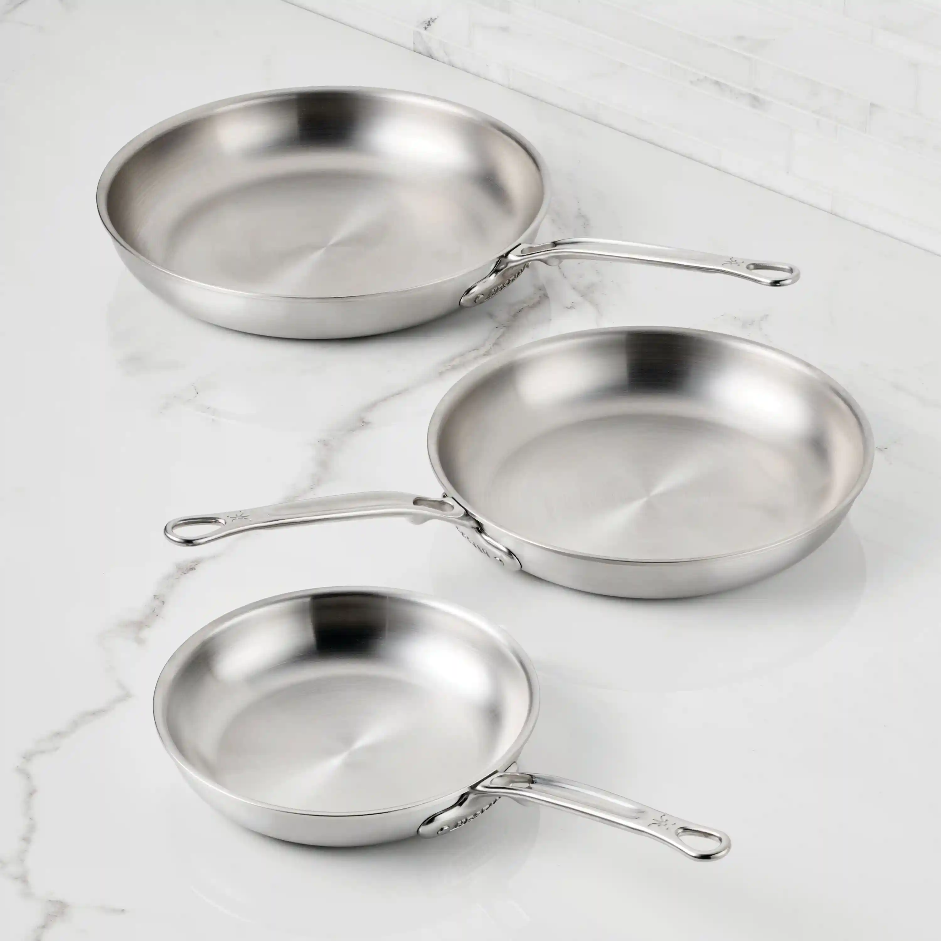 Commercial Clad Stainless Steel Skillets Small (8.5-Inch) 31026