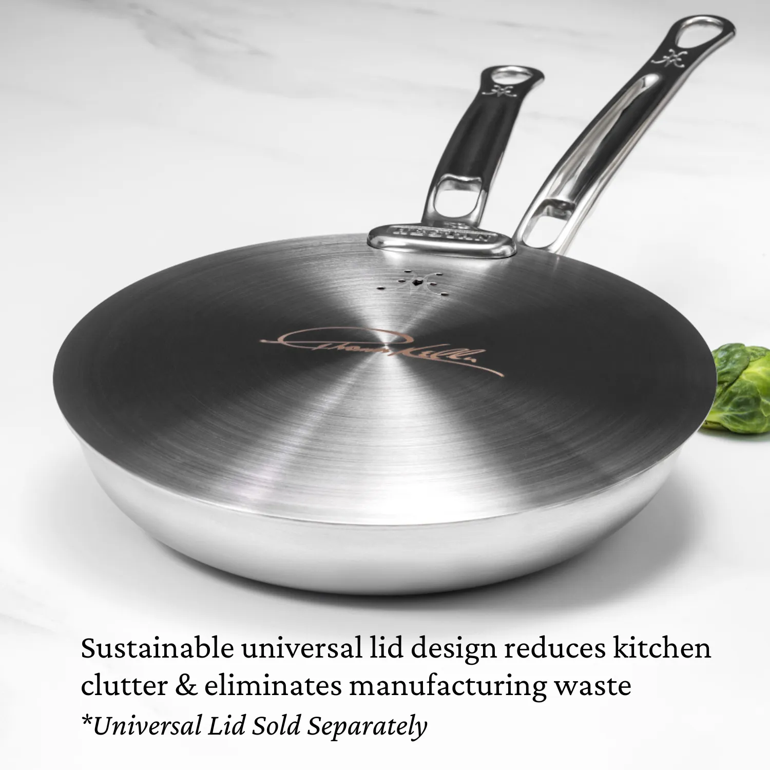 Commercial Clad Stainless Steel Skillets Small (8.5-Inch) 31026