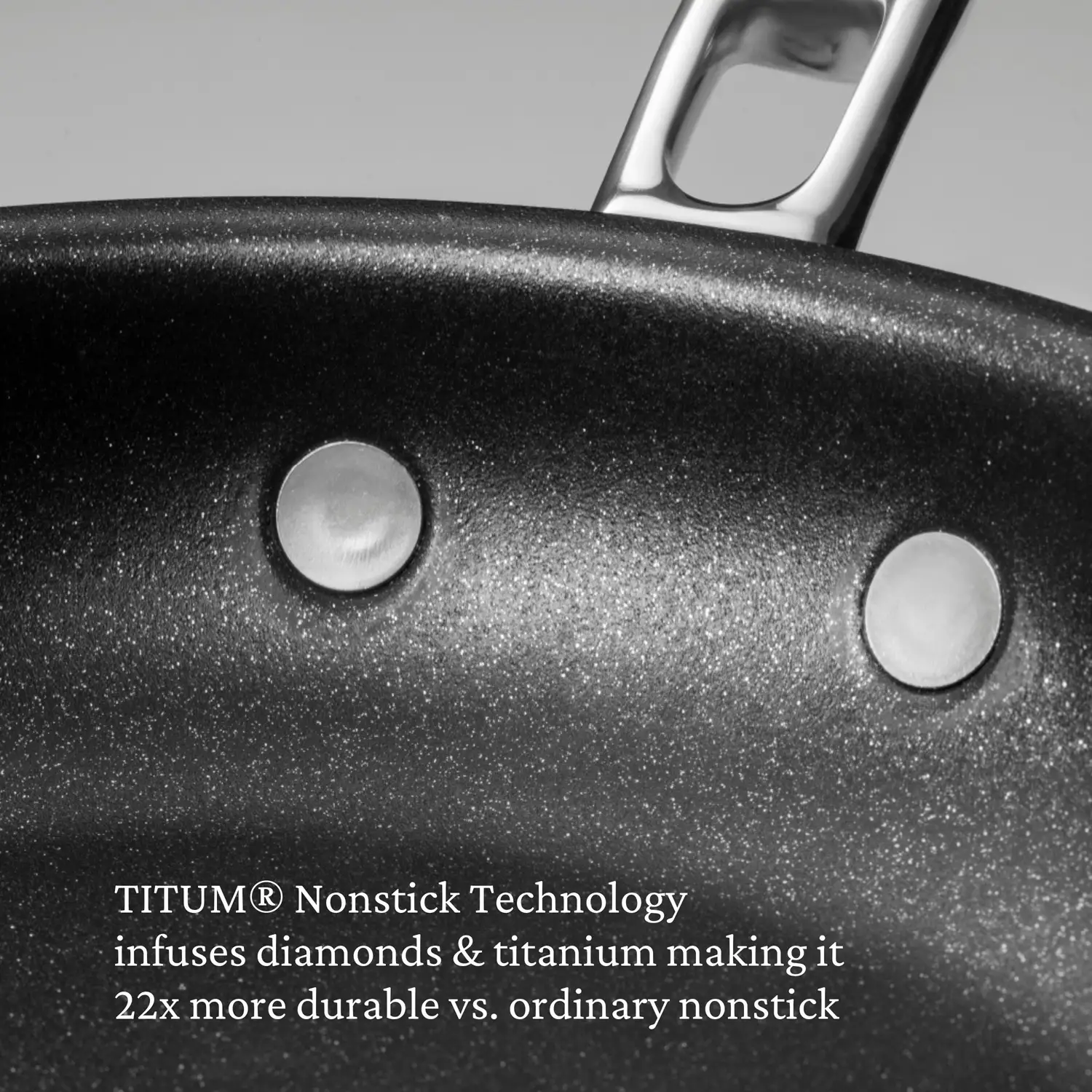 Commercial Clad Stainless Steel TITUMĀ® Nonstick Skillets Small (8.5-Inch) 31027