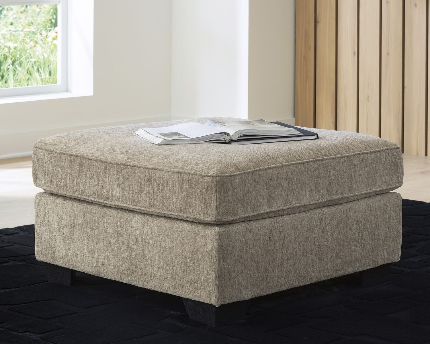 Olten Oversized Accent Ottoman In Mocha 3130408