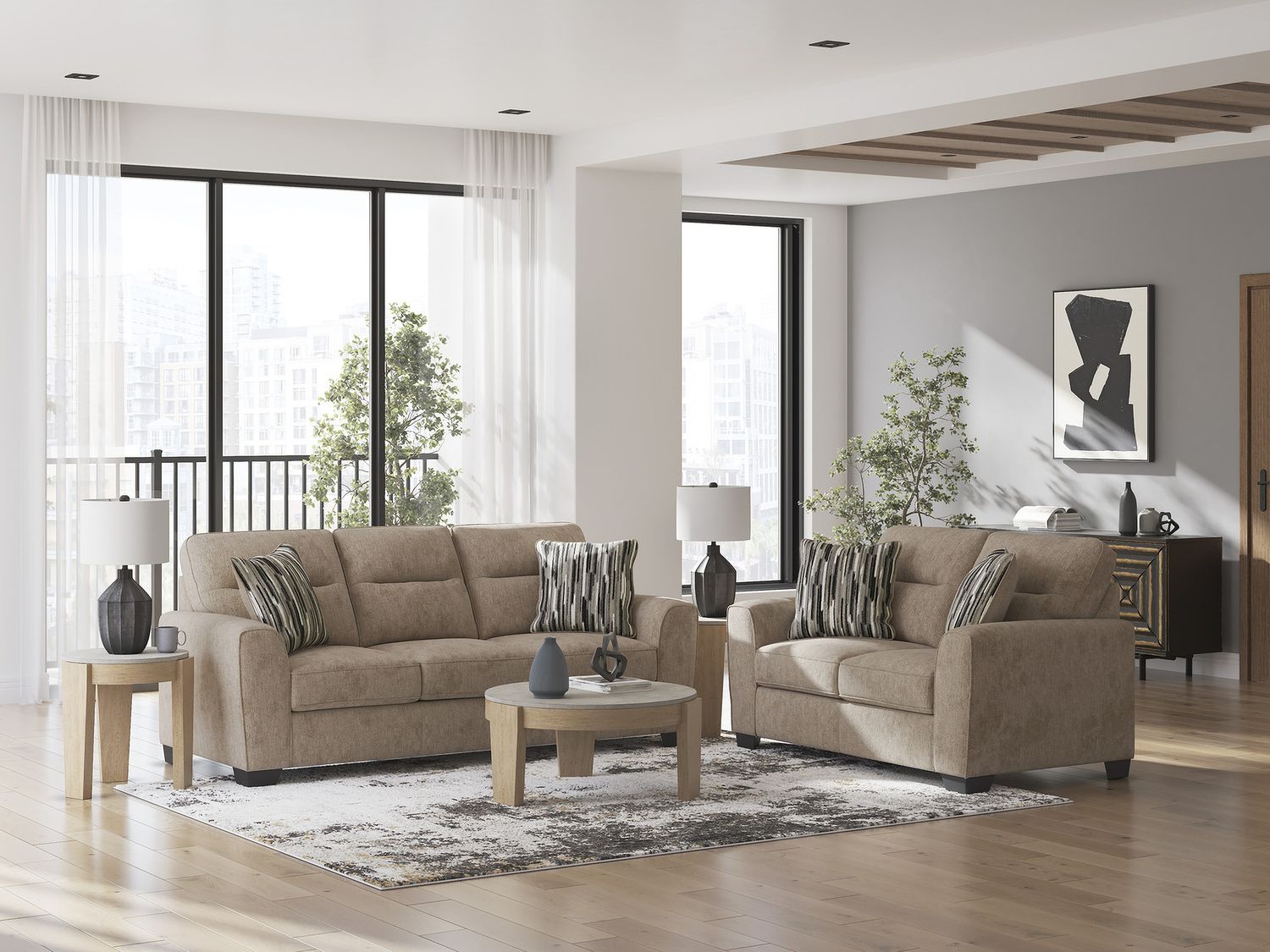 Olten Sofa In Mocha 3130438