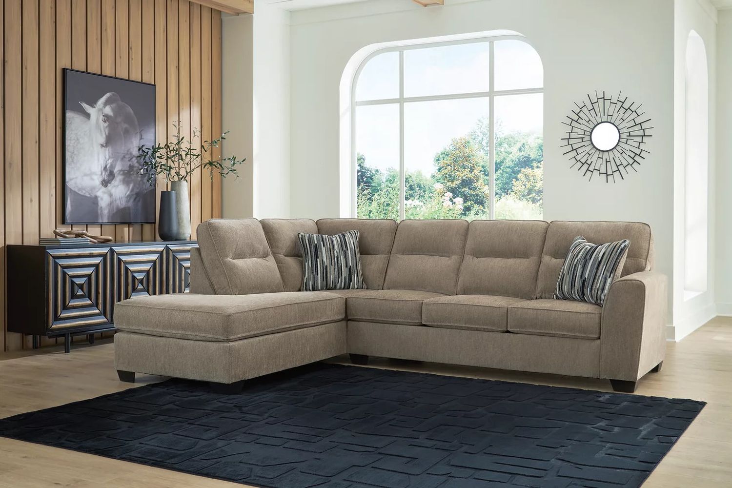 Olten 2-Piece LAF Sectional with Chaise In Mocha 31304S1