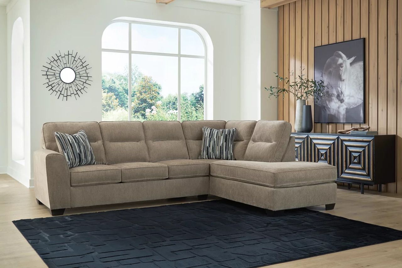 Olten 2-Piece RAF Sectional with Chaise In Mocha 31304S2