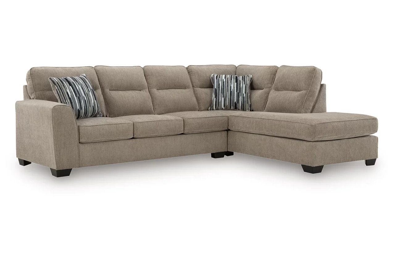 Olten 2-Piece RAF Sectional with Chaise In Mocha 31304S2