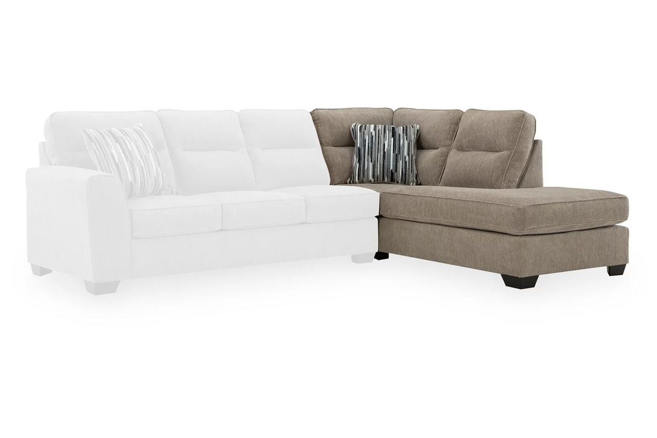 Olten 2-Piece RAF Sectional with Chaise In Mocha 31304S2