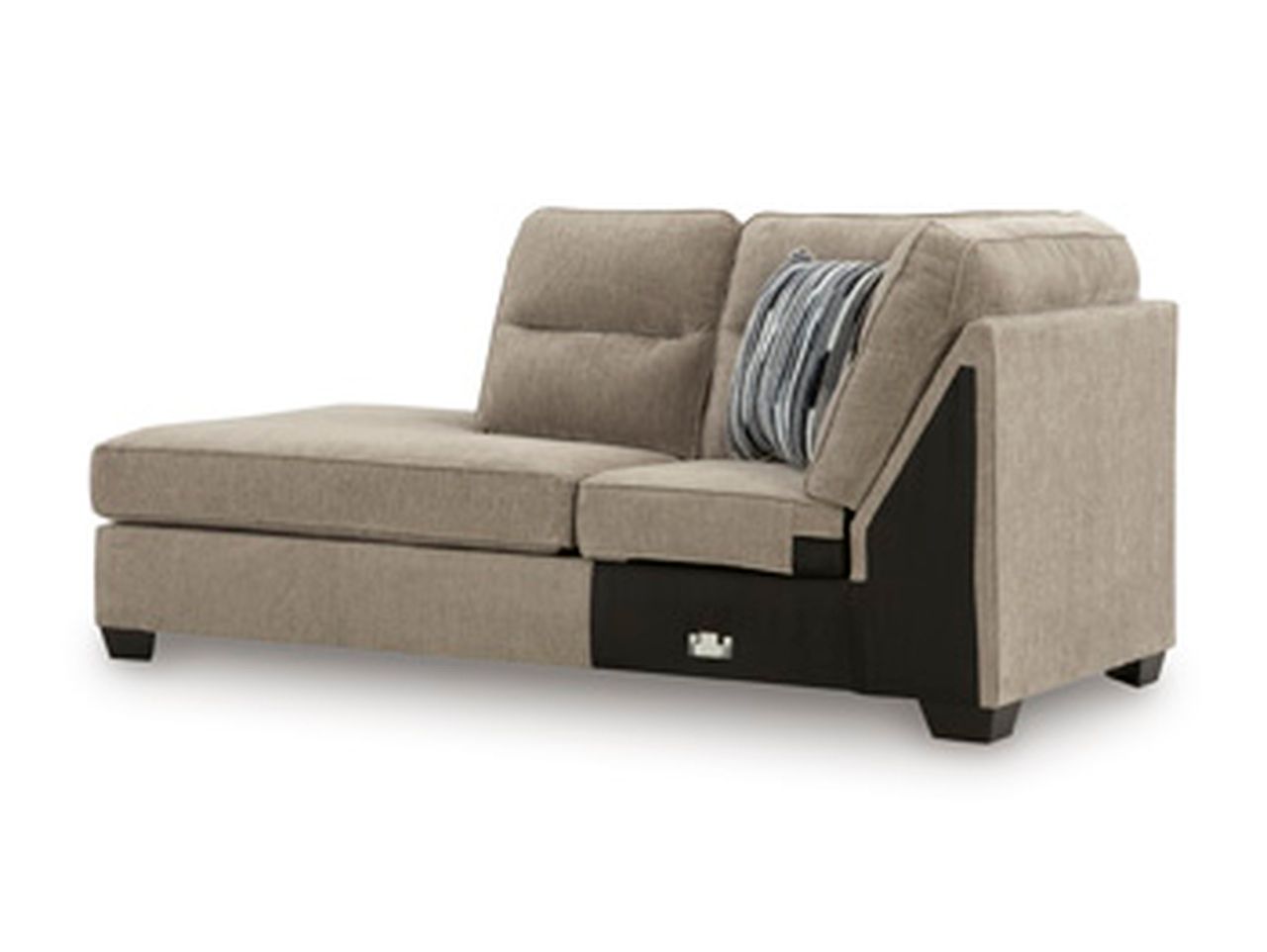 Olten 2-Piece Sectional with Chaise and Ottoman In Mocha 31304U2