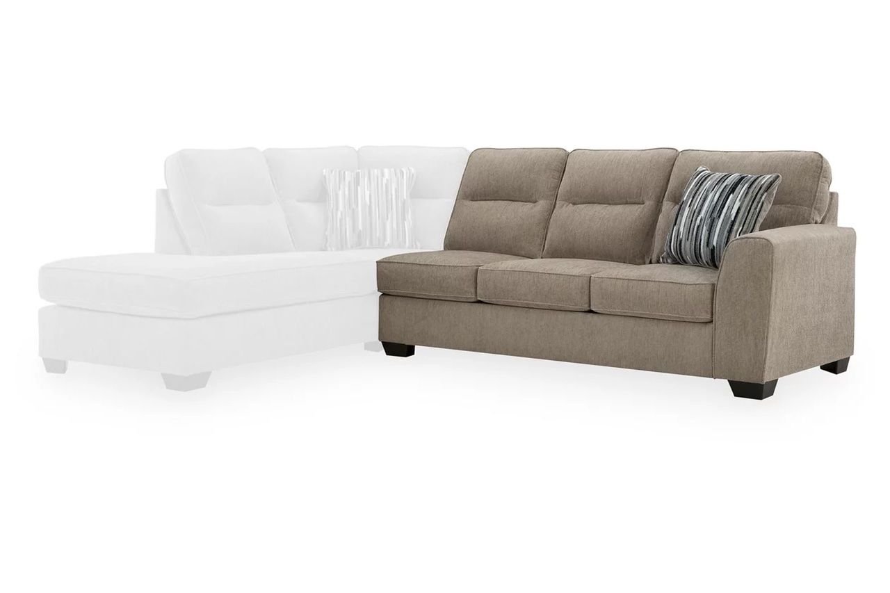Olten 2-Piece Sectional with Chaise and Ottoman In Mocha 31304U2