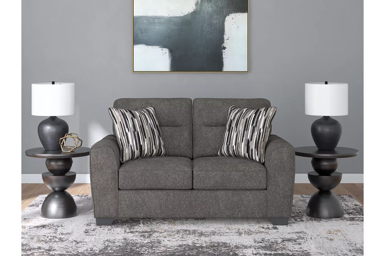 Olten Loveseat In Graphite 3130535