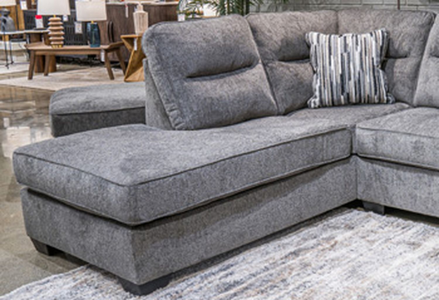 Olten 2-Piece LAF Sectional With Chaise In Graphite 31305S1