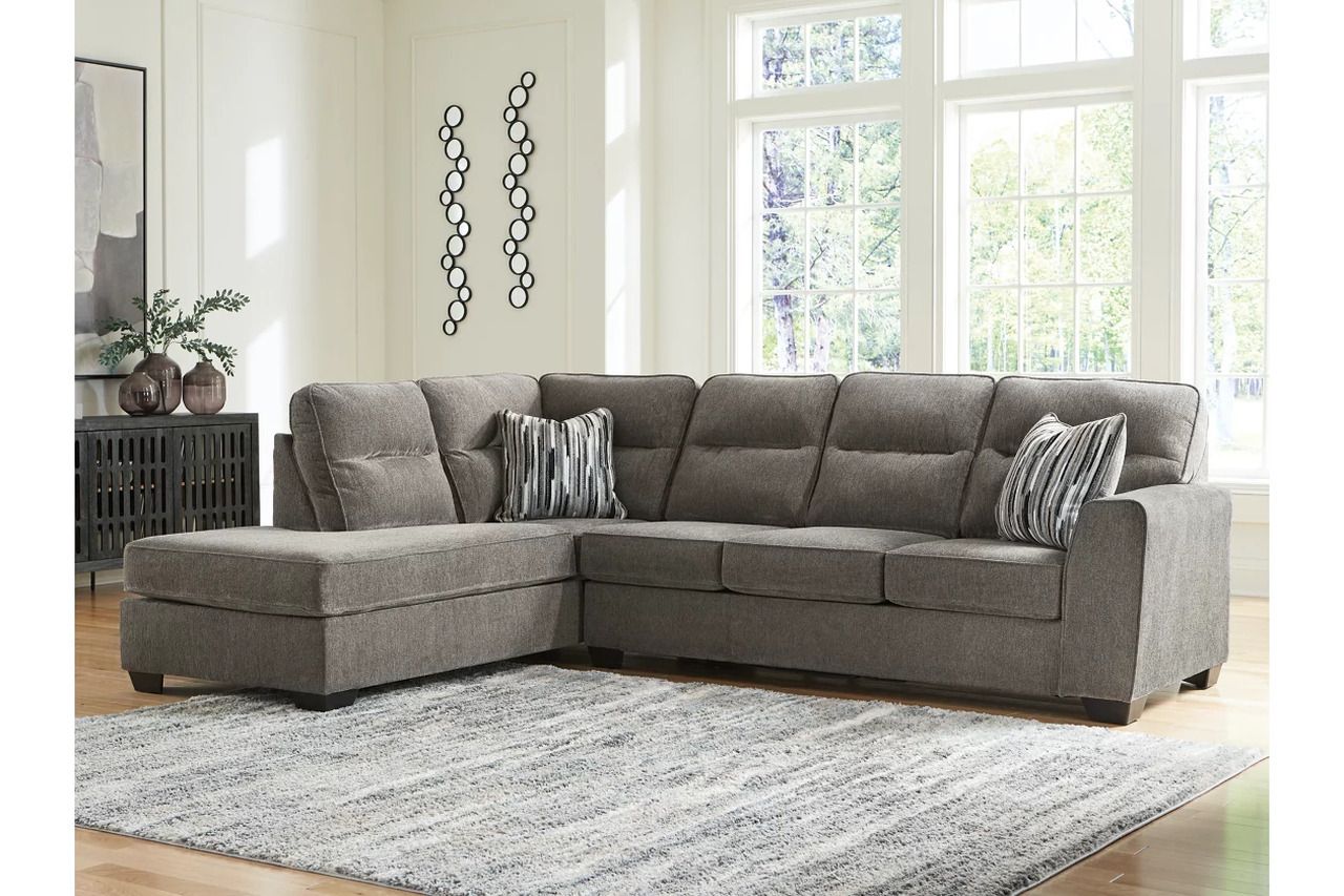 Olten 2-Piece LAF Sectional With Chaise In Graphite 31305S1