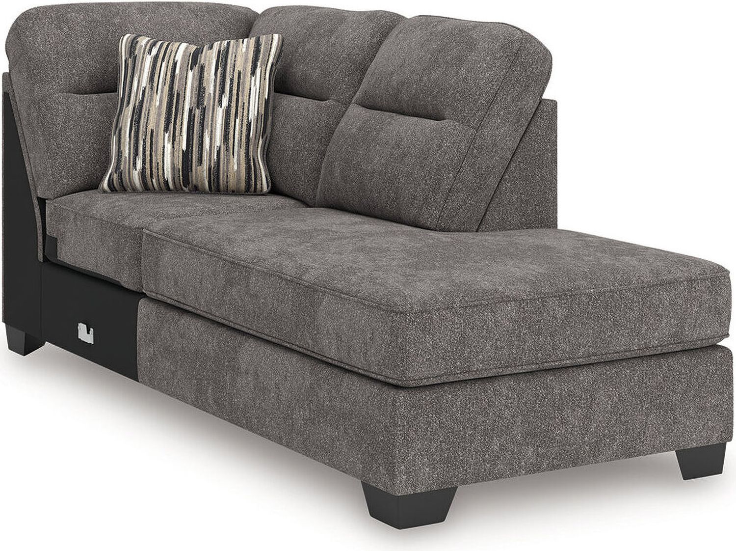 Olten 2-Piece RAF Sectional With Chaise In Graphite 31305S2