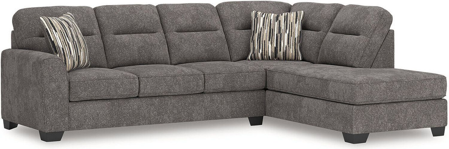 Olten 2-Piece RAF Sectional With Chaise In Graphite 31305S2