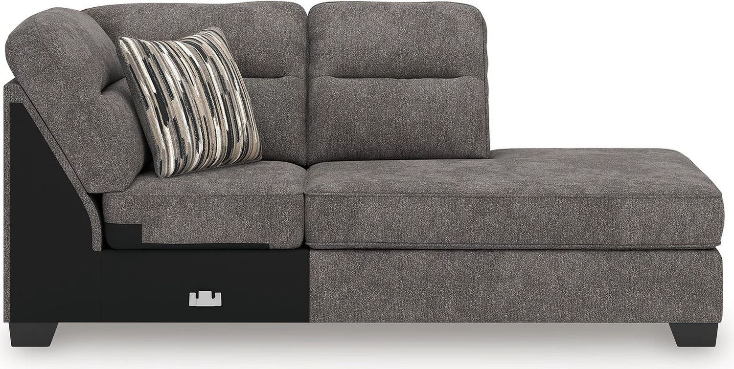 Olten 2-Piece RAF Sectional With Chaise In Graphite 31305S2