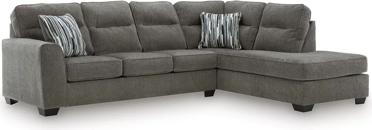 Olten 2-Piece RAF Sectional With Chaise In Graphite 31305S2