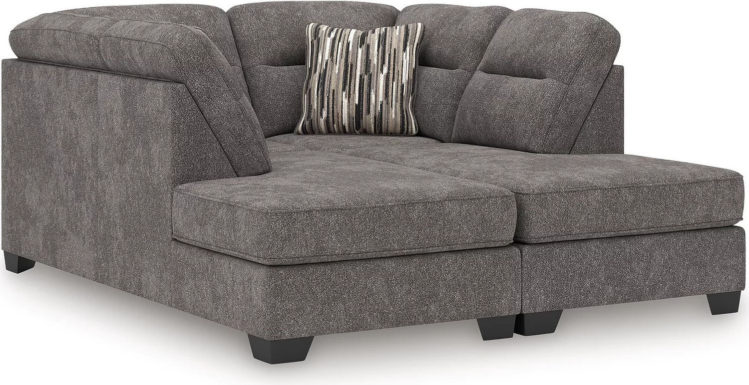 Olten 2-Piece Super Chaise In Graphite 31305S3