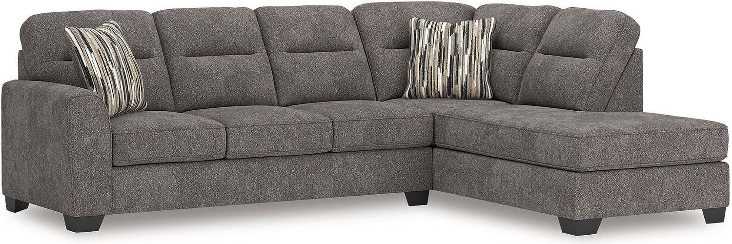 Olten 2-Piece Super Chaise In Graphite 31305S3