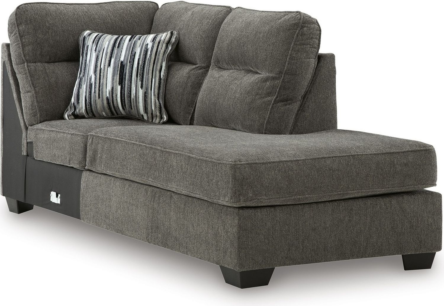 Olten 2-Piece Super Chaise In Graphite 31305S3