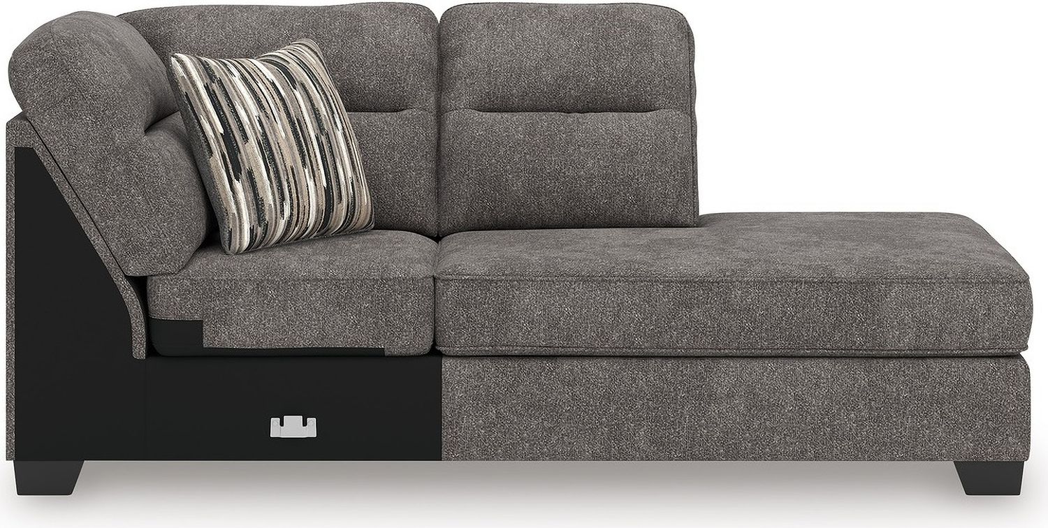 Olten 2-Piece Super Chaise In Graphite 31305S3