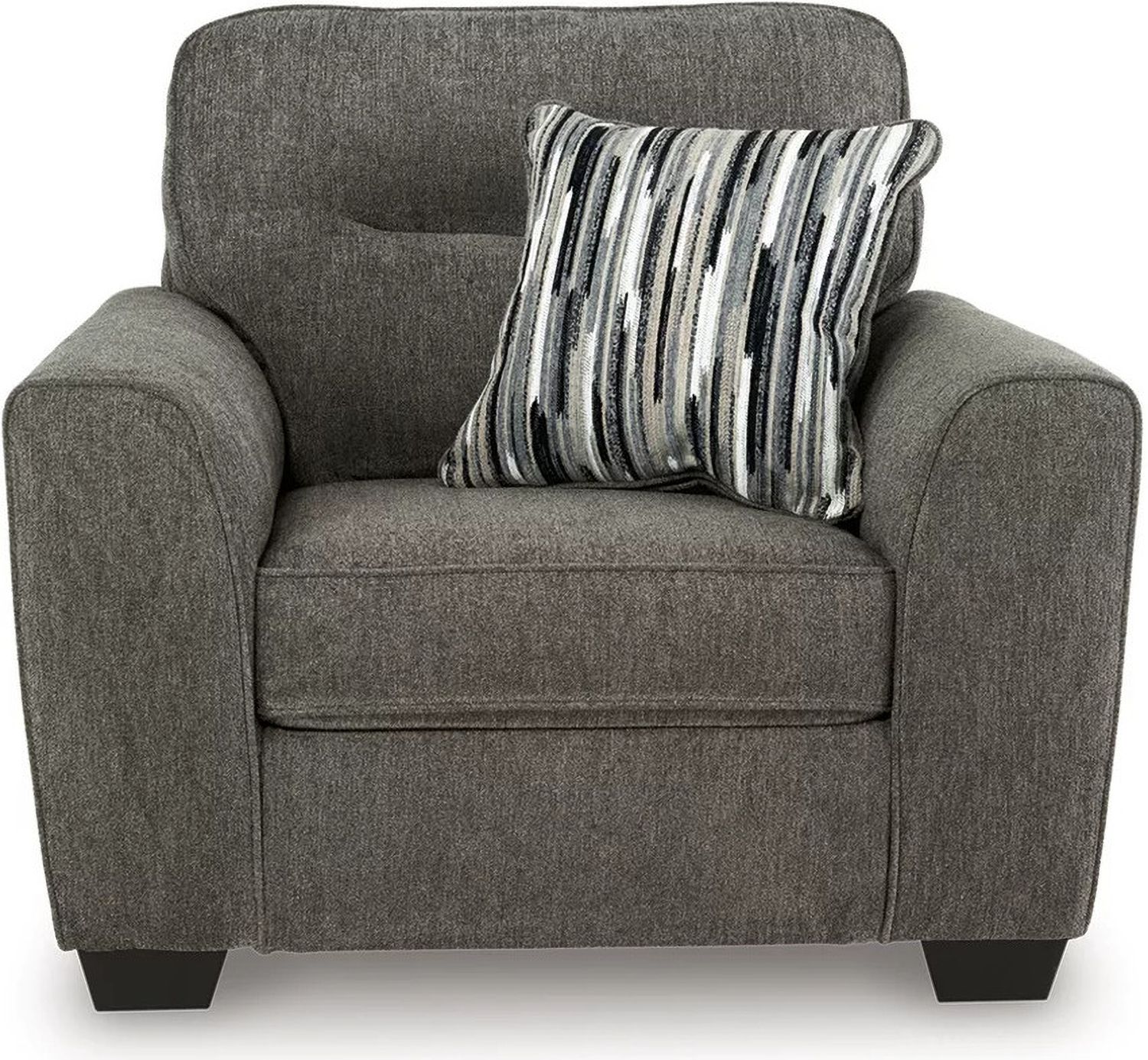 Olten Oversized Chair and Accent Ottoman In Graphite 31305U2